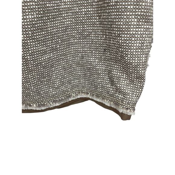 Lafayette 148 Skirt Tweed Fringe Trim Hem Beige Cream Size 18 - Picture 3 of 10